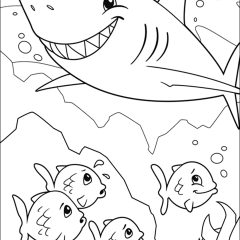 Coloriages de Requins à imprimer pour enfants