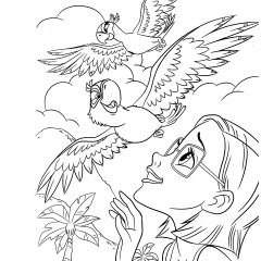 Coloriages de Rio à imprimer pour enfants
