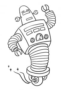 Coloriage de Robots pour enfants