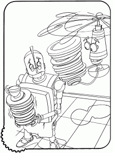 Coloriage de Robots à imprimer pour enfants