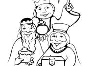 Coloriages Rois mages faciles pour enfants