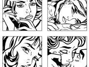 Coloriages Roy Lichtenstein faciles pour enfants