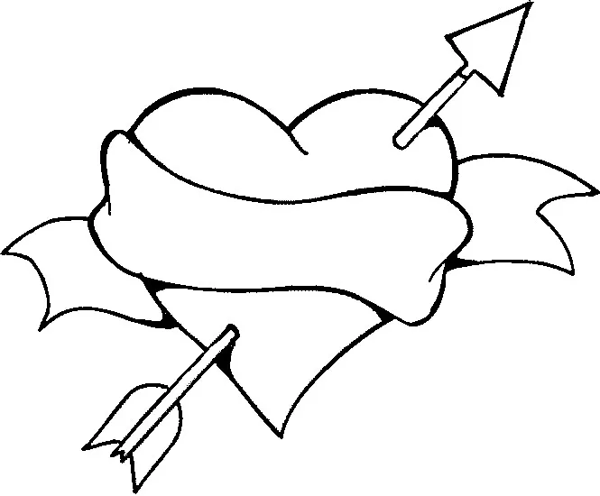Stvalentin 3 - 006 (Coloriage de La Saint Valentin à imprimer pour enfants)