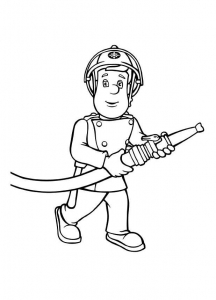 Image de Sam le pompier à télécharger et colorier