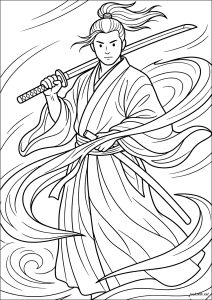 Samouraï dans un tourbillon