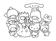 Coloriages Sanrio faciles pour enfants