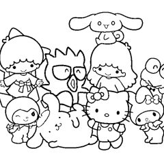 Coloriages de Sanrio à imprimer pour enfants