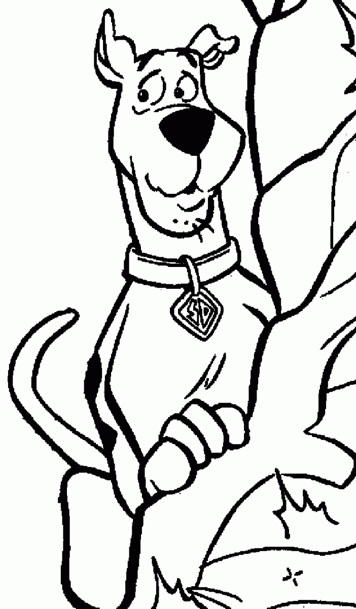 Scooby doo à colorier