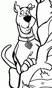 Coloriage de Scooby doo à imprimer