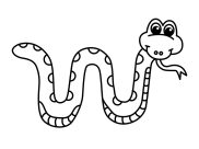 Coloriages Serpents faciles pour enfants