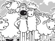 Coloriages Shaun le mouton faciles pour enfants