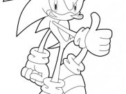 Coloriages Sonic le hérisson faciles pour enfants