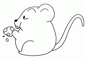 Coloriage de souris à imprimer gratuitement