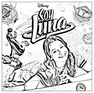 Coloriage de Soy Luna à telecharger gratuitement