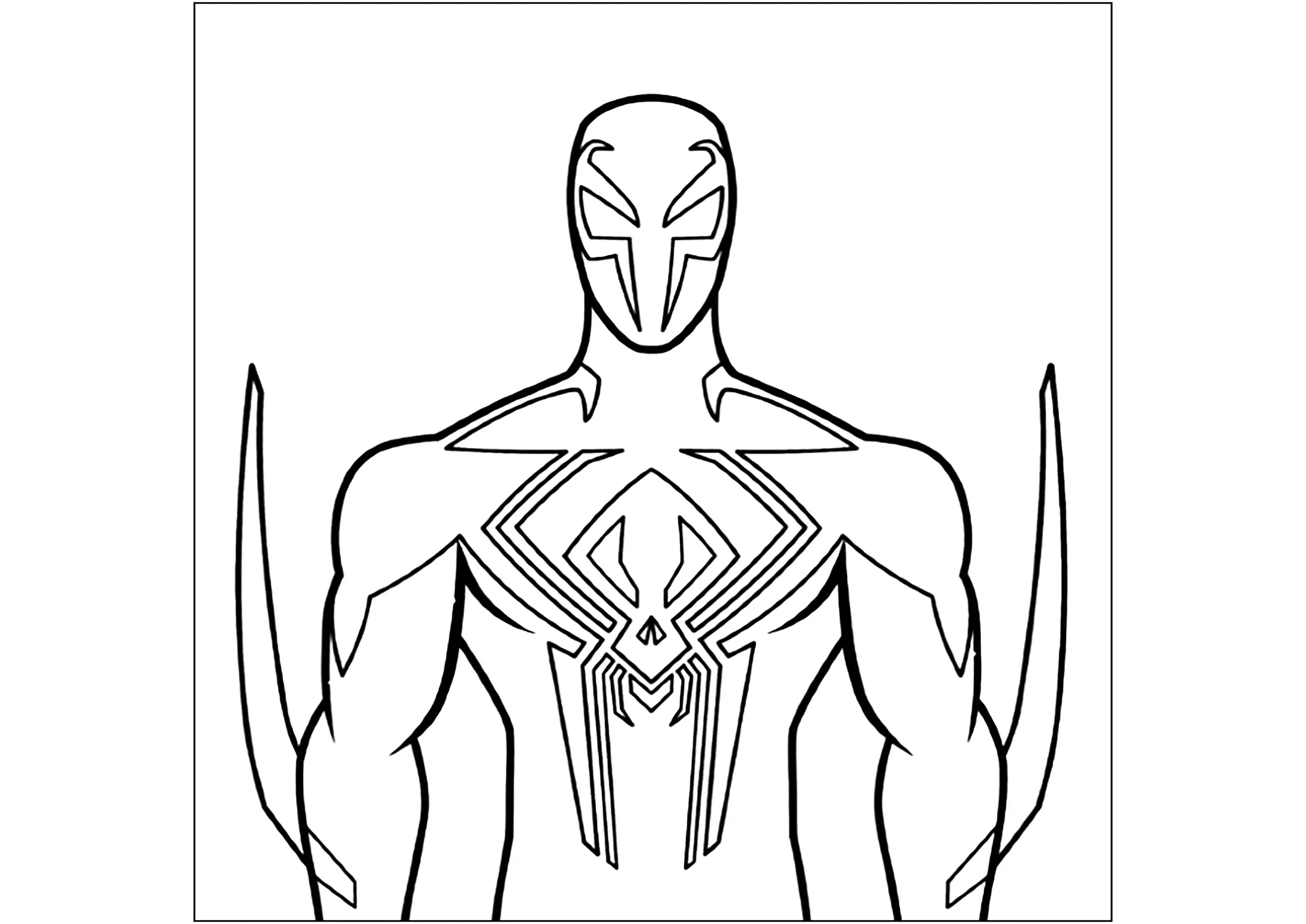Spider-Man - 2099 (Coloriage de Spider-Man : New Generation à imprimer pour enfants)