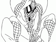 Coloriages Spider-Man faciles pour enfants