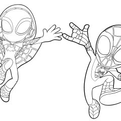 Coloriages de Spidey et ses amis extraordinaires à imprimer pour enfants