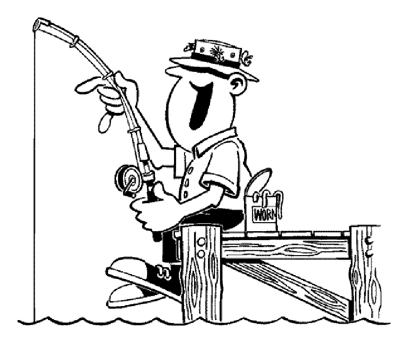 Pêche (Coloriage de Sports à imprimer pour enfants)