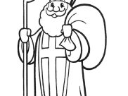 Coloriages de Saint Nicolas à imprimer pour enfants