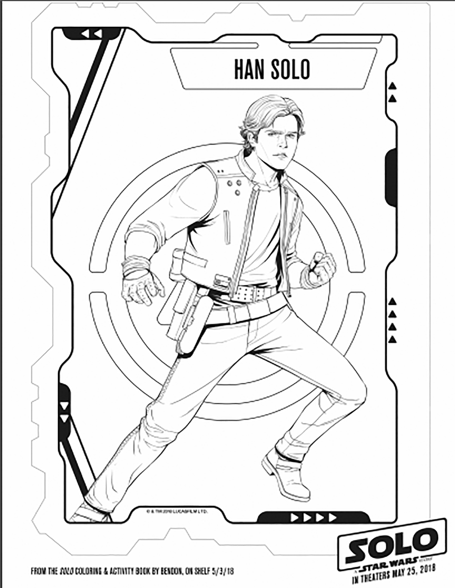 Han Solo dans le film Star Wars Solo