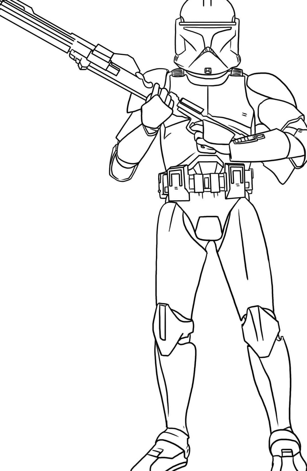 Un Stormtrooper à colorier