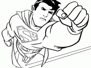 Coloriages Superman faciles pour enfants