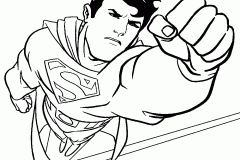 Coloriages Superman faciles pour enfants