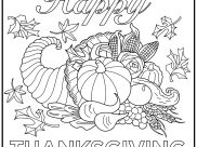 Coloriages Thanksgiving faciles pour enfants