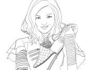Coloriages de The Descendants à imprimer pour enfants