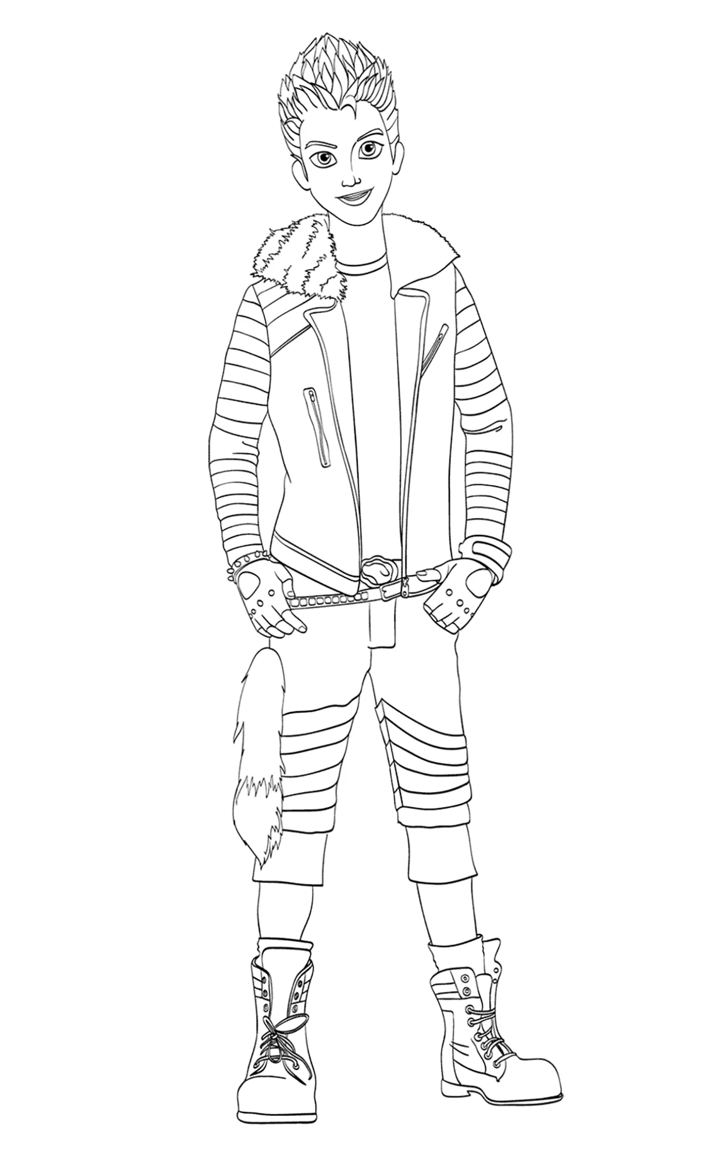The descendants disney carlos (Coloriage à imprimer pour enfants)