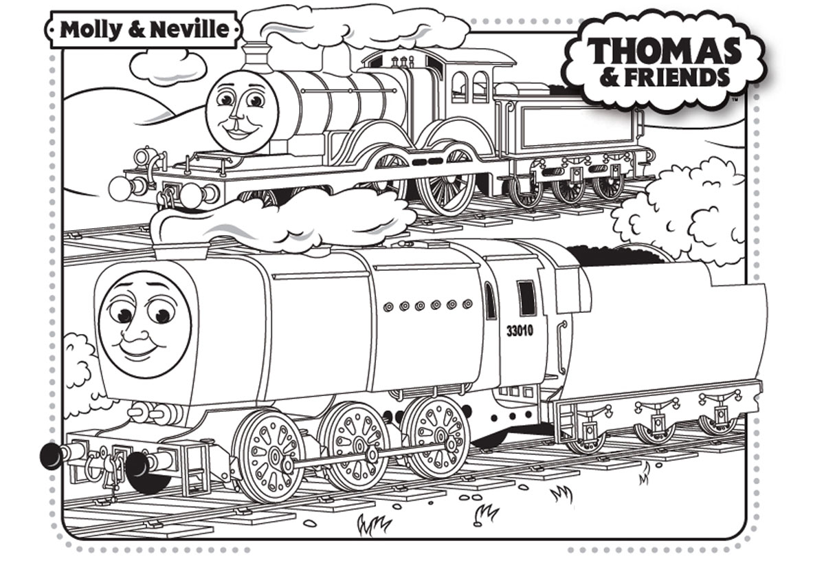 Coloriage de Thomas et ses amis à telecharger gratuitement - Coloriages