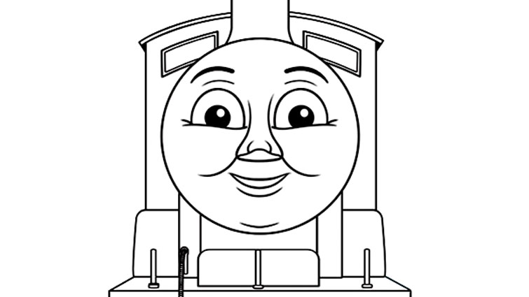 Simple coloriage Thomas et ses amis