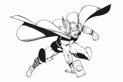 Coloriages de Thor à imprimer pour enfants