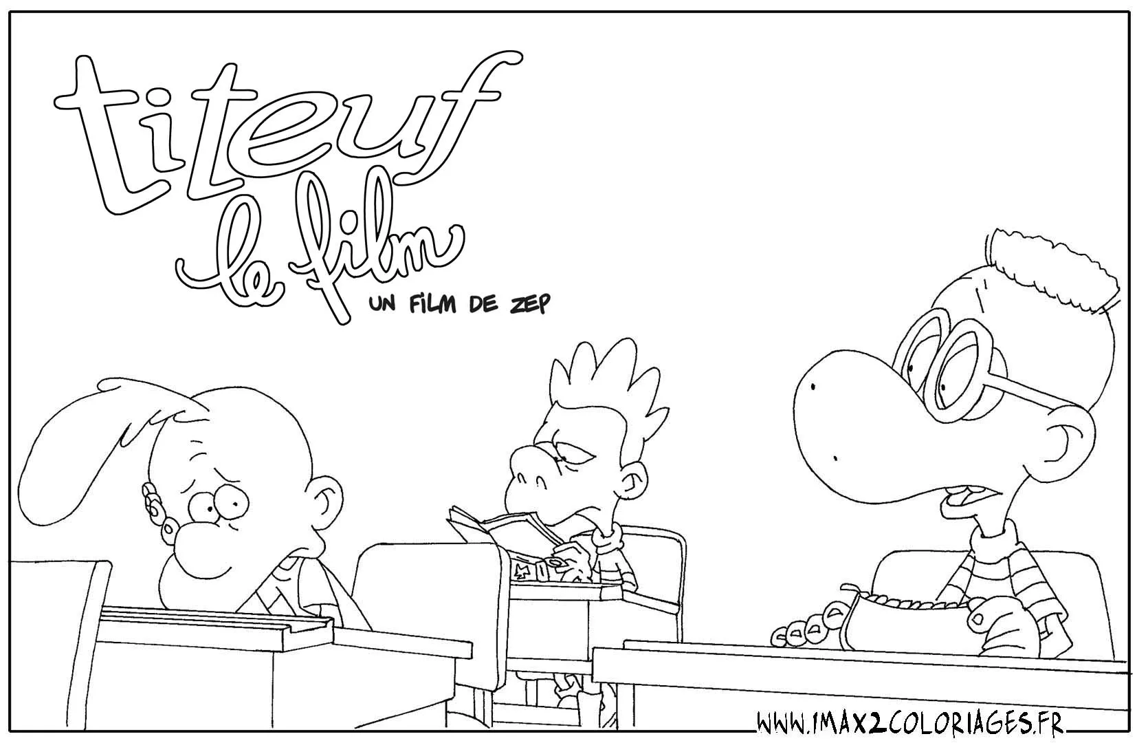 Coloriage de Titeuf gratuit à colorier