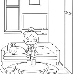 Coloriages de Toca Boca à imprimer pour enfants
