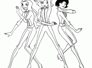 Coloriages Totally spies faciles pour enfants