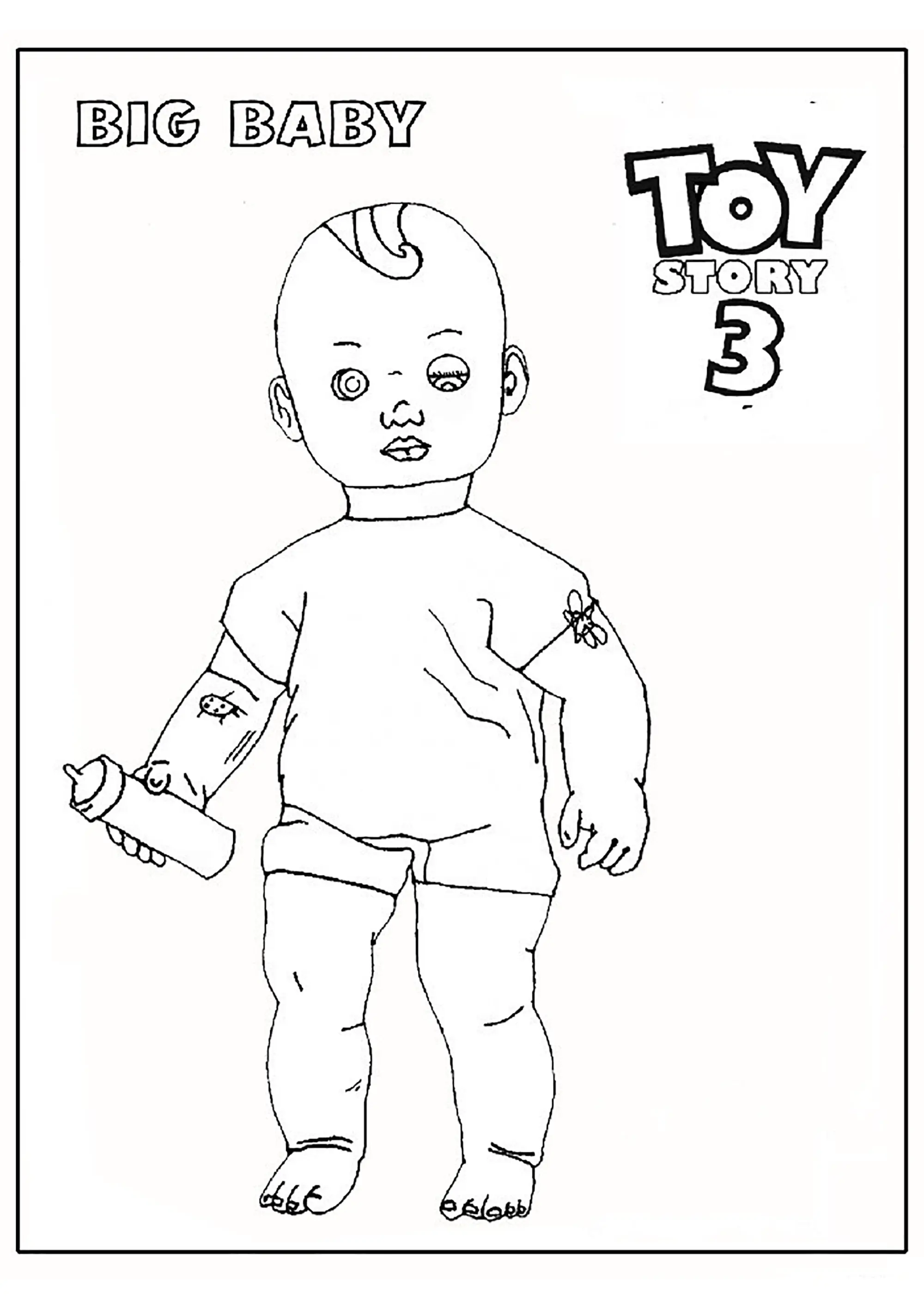Toy story 3 : Big Baby (Coloriage à imprimer pour enfants)