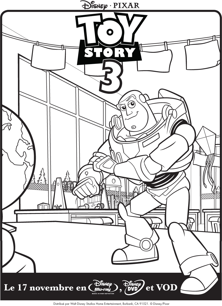 Coloriage inspiré de Toy Story 3