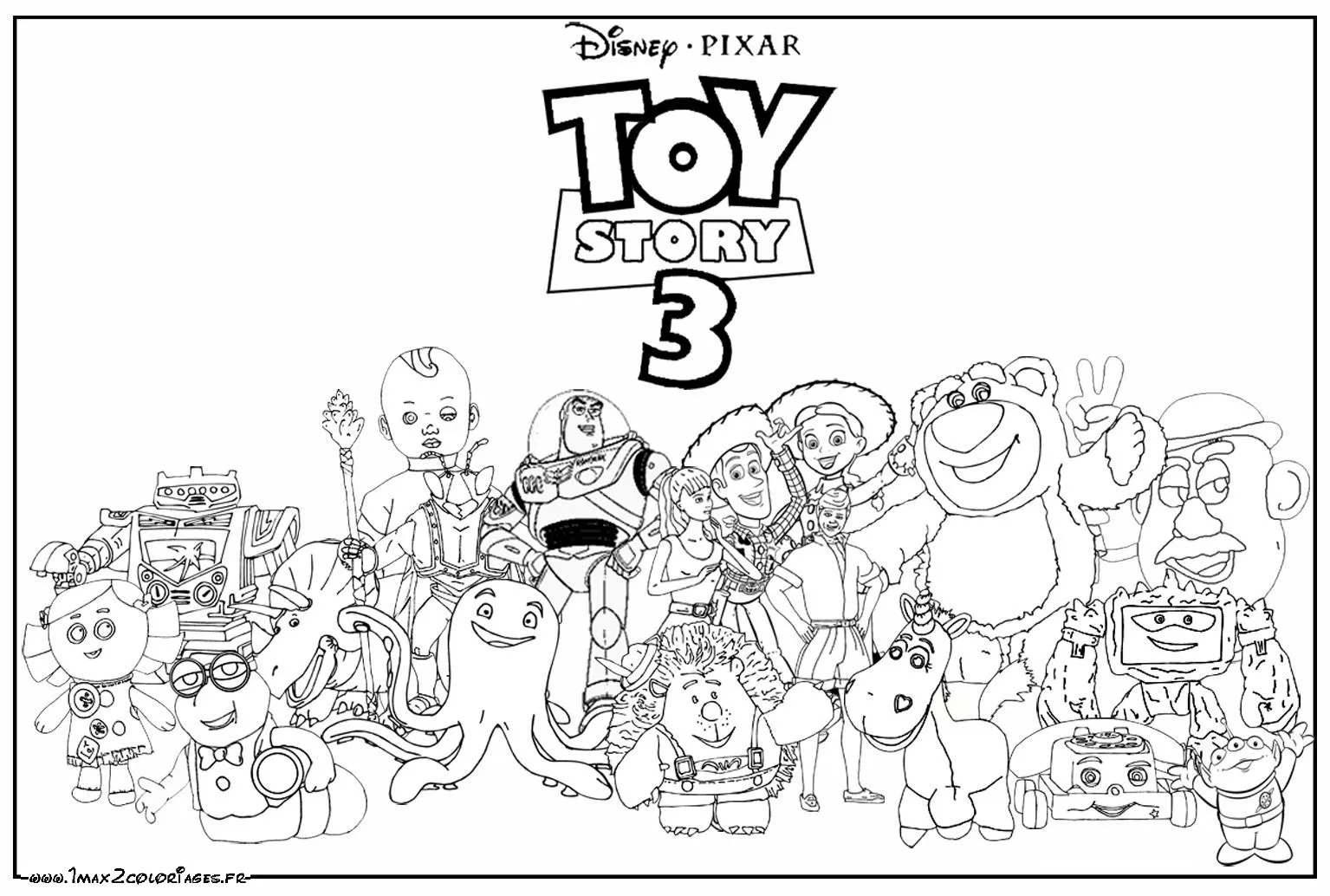Coloriage de Toy Story à imprimer gratuitement