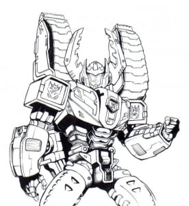 Coloriage de Transformers à colorier pour enfants