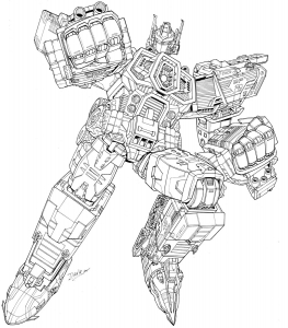 Coloriage de Transformers gratuit à colorier