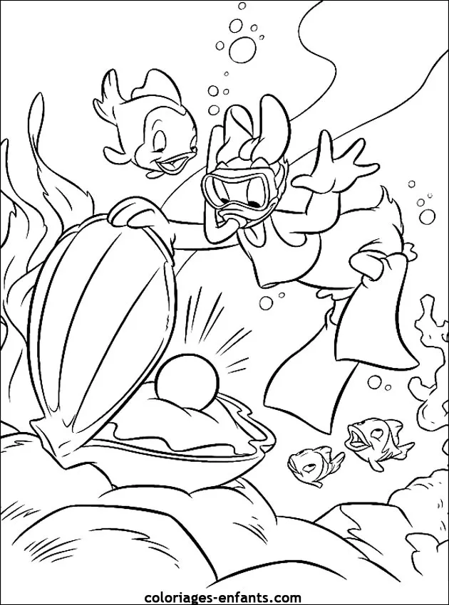 Coloriage de vacances à la mer à colorier pour enfants (Vacances et Voyages)