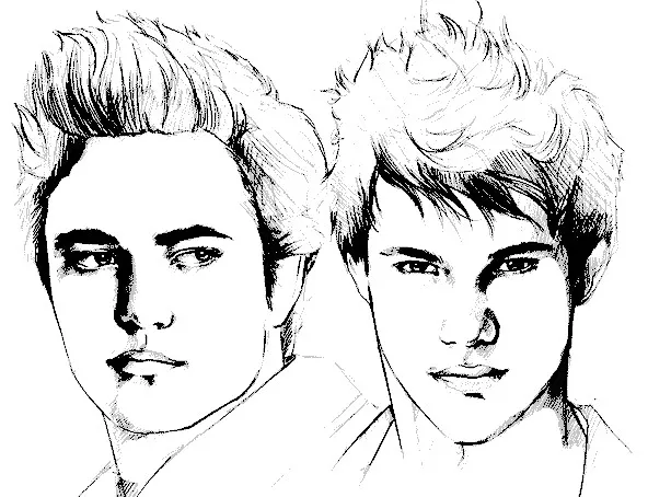 Coloriage de vampires à télécharger (Vampires (Twilight, Dracula …))