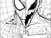 Coloriages Venom faciles pour enfants