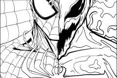 Coloriages Venom faciles pour enfants