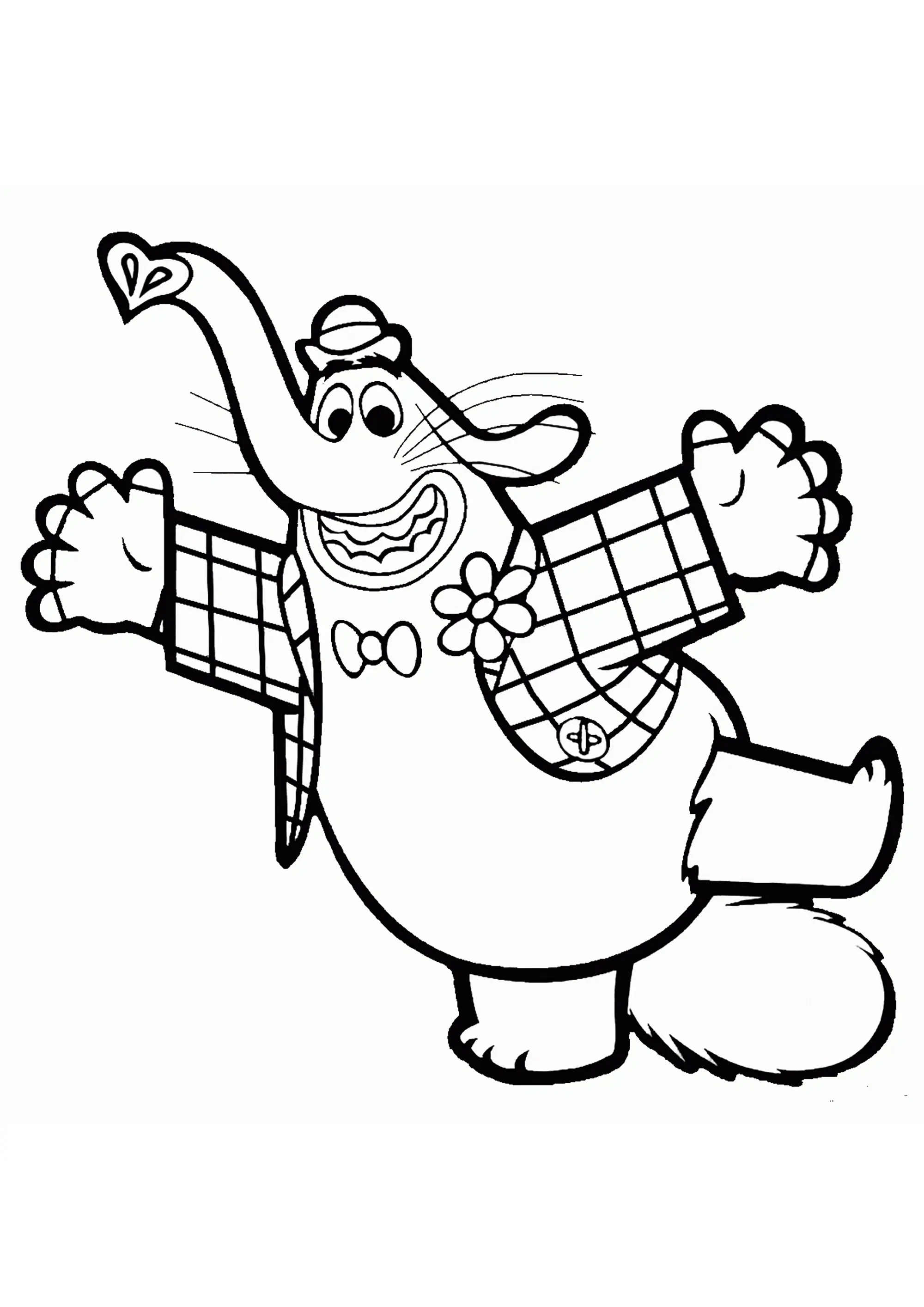 L'éléphant Bing Bong de Vice Versa (Coloriage à imprimer pour enfants)