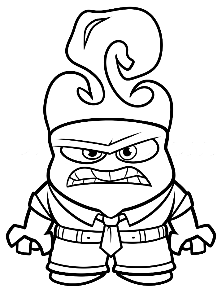 Vice versa : Colère (Coloriage à imprimer pour enfants)