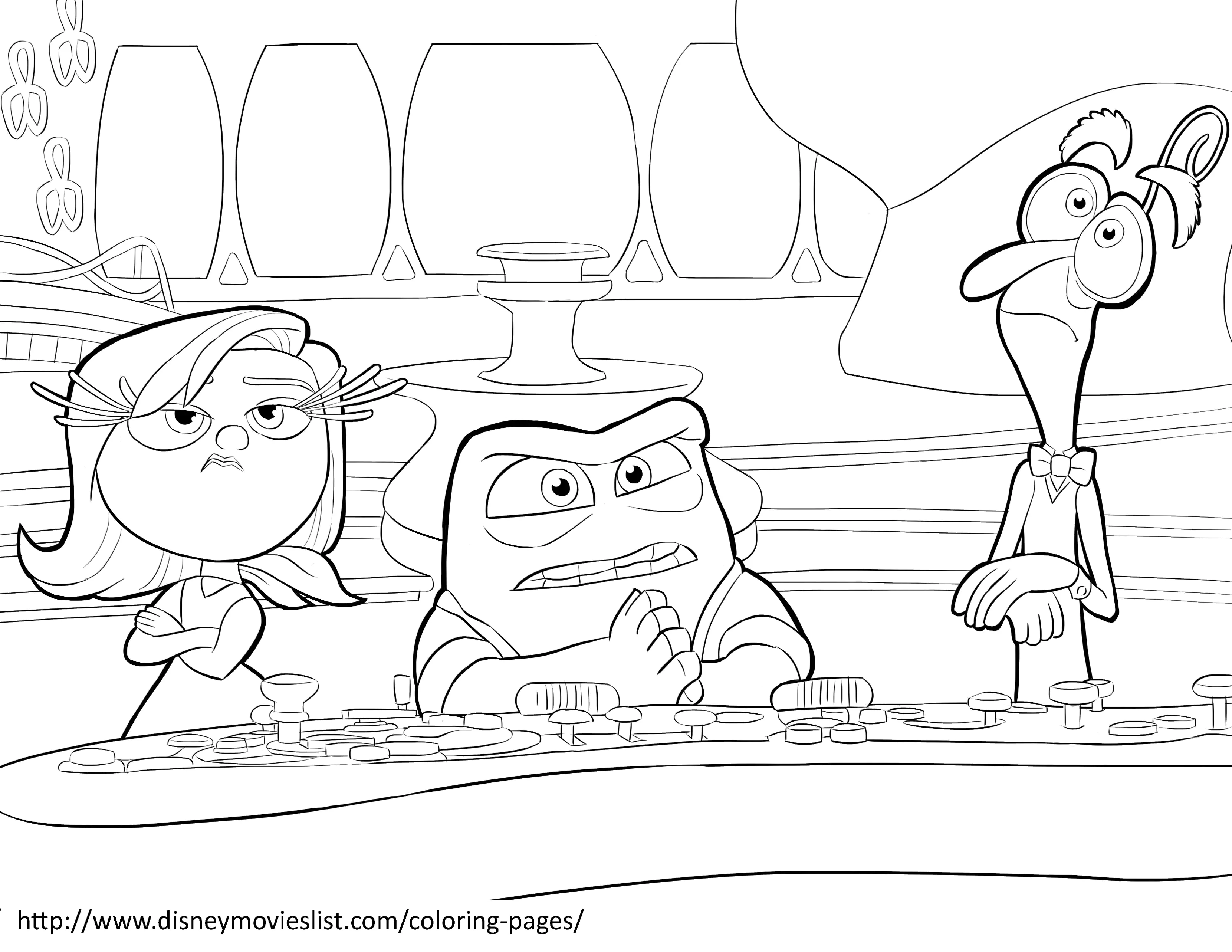 Vice versa de Disney / Pixar (Coloriage à imprimer pour enfants)