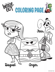Vice versa : Dégoût colère (Coloriage)