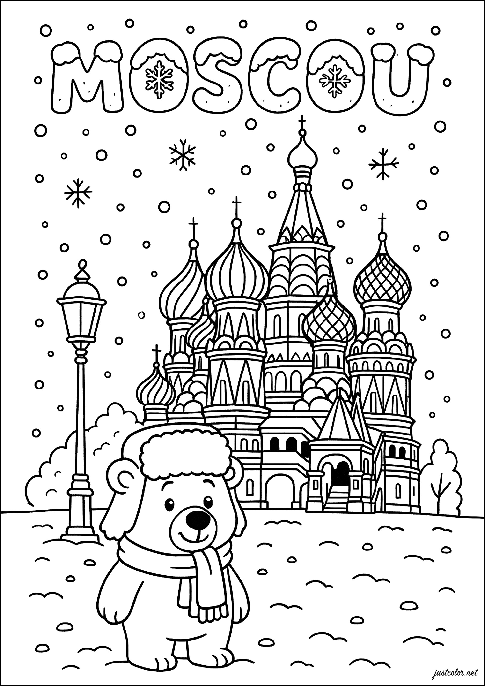 pages-colorier-de-l-ours-porte-bonheur